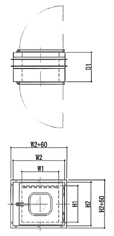 パスボックス図面